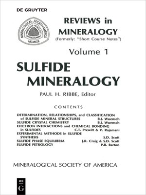 cover image of Sulfide Mineralogy